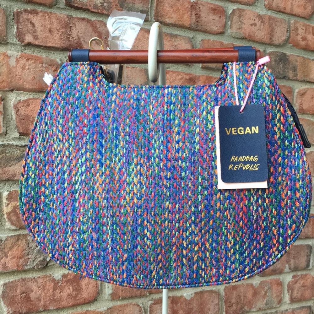 NWT Handbag Republic Navy Blue Multi Bag Purse New